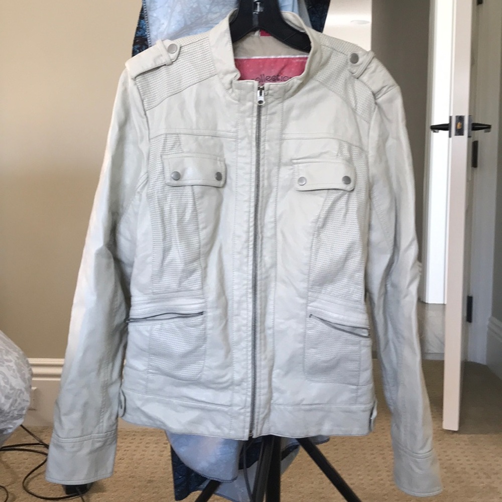 Collection by Bernardo Faux Leather Jacket